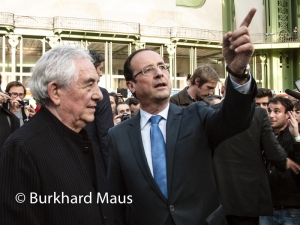 Daniel Buren, François Hollande, © Burkhard Maus
