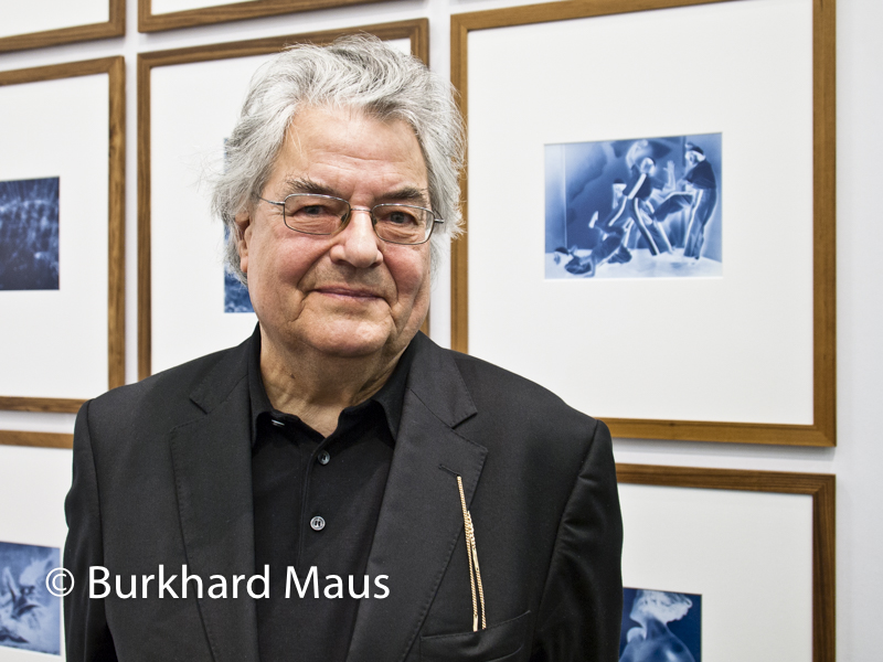 Klaus Honnef, (Portrait), vor: Thomas Ruff, Konrad Fischer Galerie, Art Cologne 2015