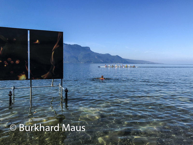 Philippe Durand, Le Feu au lac (détail), Biennale des arts visuels – Festival Images Vevey, Vevey