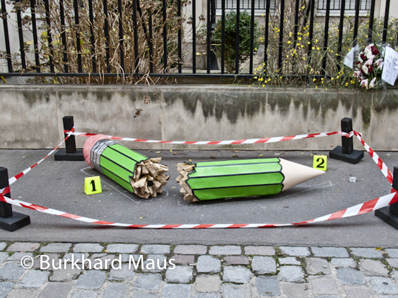 Pour Charlie Hebdo / Paris, Passage Sainte-Anne Pepincourt