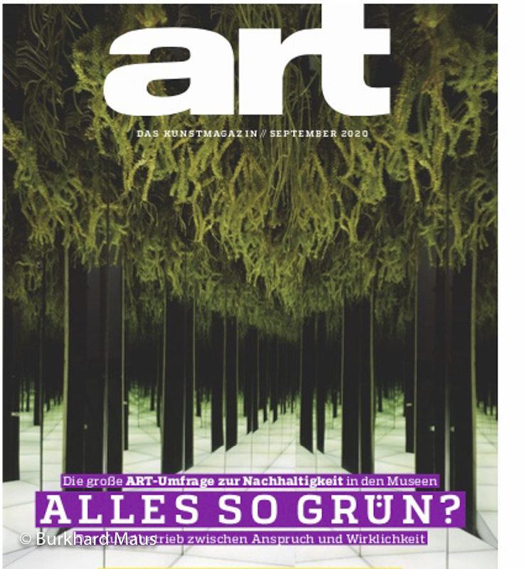 art - das Kunstmagazin, September 2020 (Titel, détail)