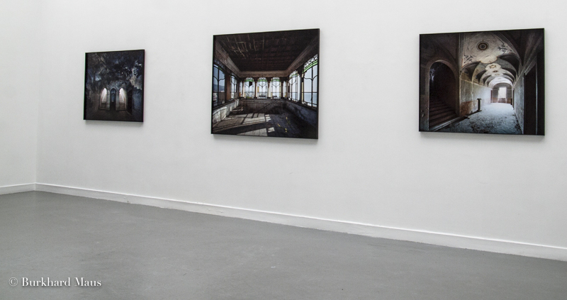Thomas Jorion, "Notturno", "Vedetta", "Aquilone", (de gauche à droite),"Veduta", Galerie Esther Woerdehoff, Paris