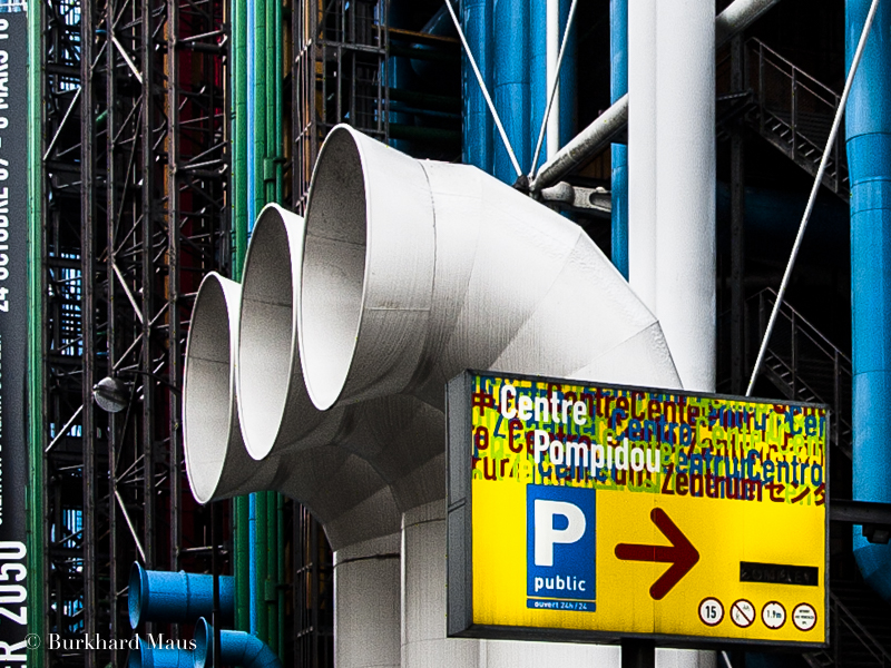 Centre Pompidou (détail), Paris