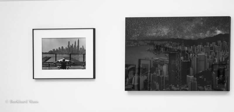 Louis Stettner "Promenade" (g), Thierry Cohen "Hong Kong"(d), Esprit Urbain" (détail), Galerie Esther Woerdehoff, Paris