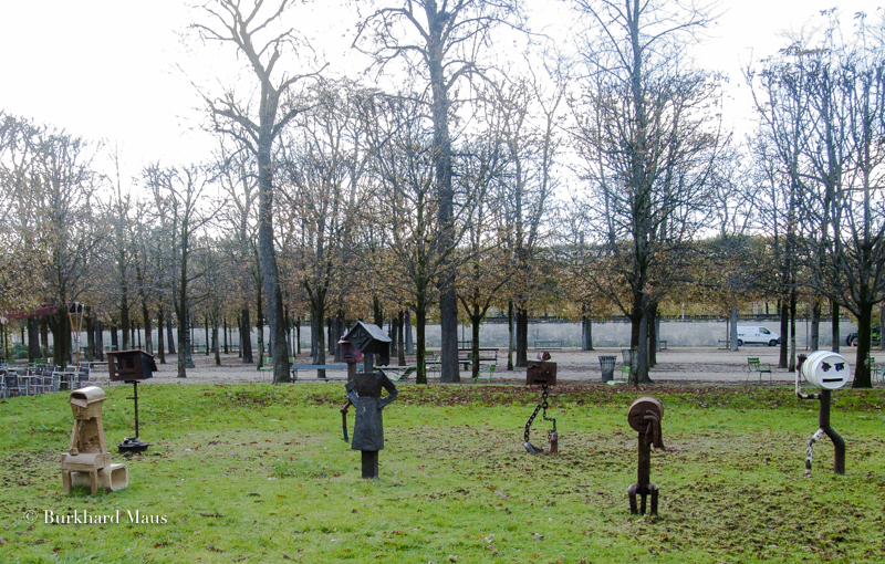 Sven 'T Jolle, "Out of Touch", FIAC - Hors les Murs (détail), Jardin des Tuileries