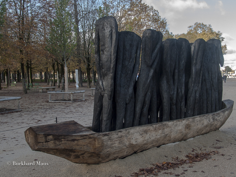 Jems Koko Bi, "Empty", FIAC - Hors les Murs (détail), Jardin des Tuileries