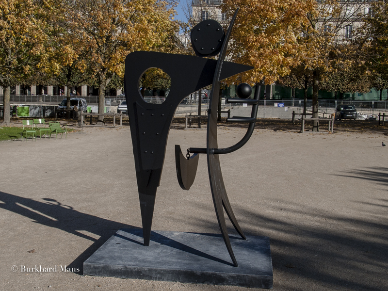 Aaron Curry, "Heavy Negative", FIAC - Hors les Murs (détail), Jardin des Tuileries