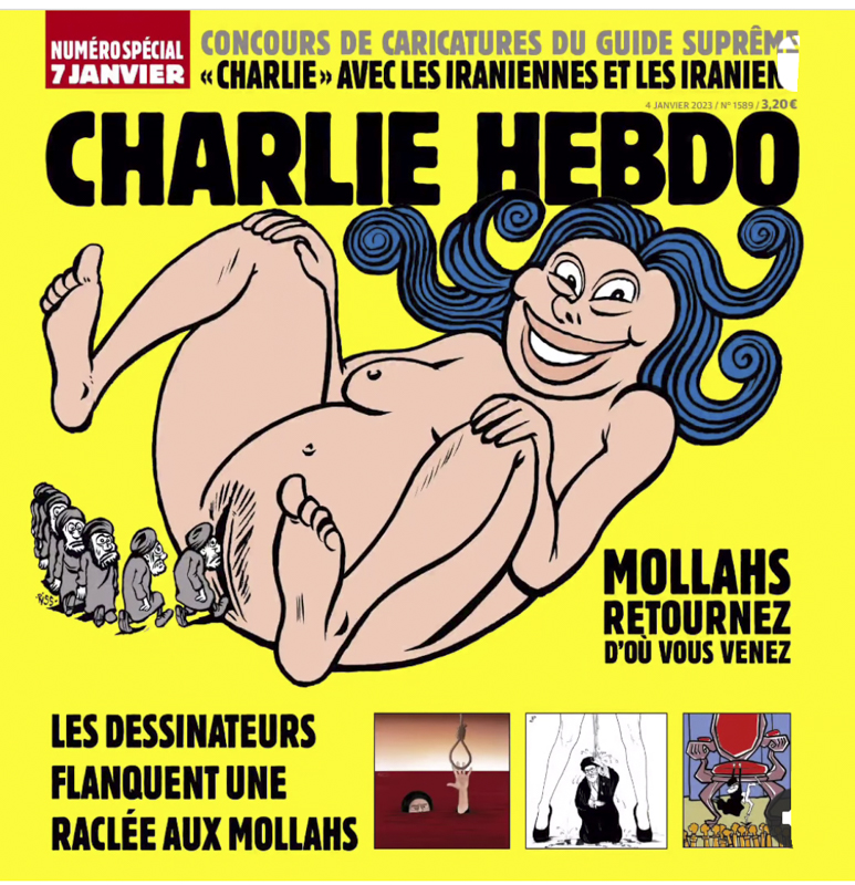 Charlie Hebdo, Page de couverture, Numéro spécial, 7 janvier 2023
