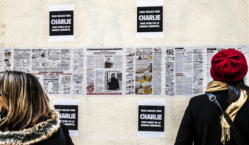 Charlie Hebdo, Journal mural de Charlie Hebdo, "Vous vouliez - vous venez de le rendre immortel, Paris